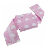 Bolsa Térmica Bebê sem Cólica com Cinta Nuvem Rosa - Bolsa térmica de sementes