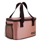 Bolsa Térmica De Mão Com Marmita De 2 Andares 800ml Rosa - Jacki design