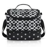 Bolsa Térmica dupla em Alumínio Preto - Jacki Design