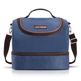 Bolsa Térmica Essencial 3 Azul Escuro com 2 Compartimentos Jacki Design