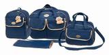 Bolsas De Bebe E Trocador 4 Pç Maternidade Enxoval +ursinho Azul Marinho - Espera feliz