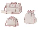 Bolsas e Mochila Maternidade Geometric Rosa - Batistela Baby