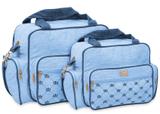 Bolsas Maternidade Teck Azul 2 Peças. Bolsa e Mala. - 1035