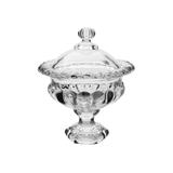 Bomboniere com pé em cristal ecológico LHermitage Athenas 14,5 cm - Full fit