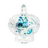Bomboniere De Cristal C/Pé E Tampa Regence 11X12,5Cm - Wolff