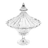 Bomboniere De Cristal Com Pé E Tampa 25x30cm Ballet Bohemia