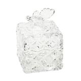 Bomboniere De Cristal Com Tampa 10x14cm Borboleta Wolff