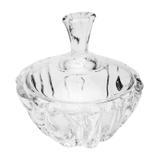 Bomboniere de Cristal com Tampa Transparente Bamboo Wolff - Rojemac