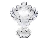 Bomboniere de cristal Tulip com pé 17,5 cm - Wolff