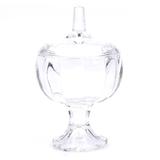 Bomboniere De Vidro Redonda Trabalhada 10 Cm RED-0002 - 99express