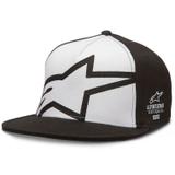 Boné Alpinestars Holeshot Preto/Branco (Aba Reta)