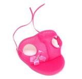 Boné Para Cachorro Com Viseira Cor Rosa Aerado Tamanho M - Nica pet