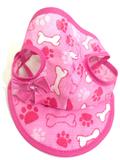 Boné Para Cachorro Com Viseira Rosa Estampado Tamanho M - Nica pet
