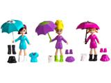 Bonecas Polly Pocket Crissy Estações da Polly - Diversão na Chuva 3 Peças com Acessórios Mattel