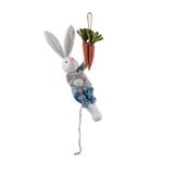 Boneco Coelho Macho Colorido com Cenoura - DRossi - Dea decoração