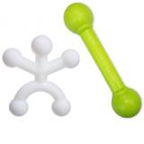 Boneco Halteres Brinquedos Morder Cachorro Nylon Buddy Toys