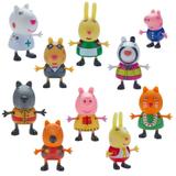 Boneco Peppa Pig Fantasia 10 Figuras Dtc