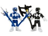 Bonecos Imaginext Mighty Morphin Power Rangers - Blue Ranger & Black Ranger Mattel