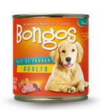 Bongos Cão Adulto Fardo com 12 Latas de 280gr cada Patê de Frango - Pet bom