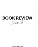 Book Review Journal - Shoohada khanom