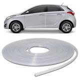 Borracha Protetora Porta Borda de Carro Universal Transparente Incolor 10 Metros em PVC Autoadesiva - Sanfil