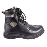 Bota Coturno Motociclista Harley Davidson 1000 - Preto