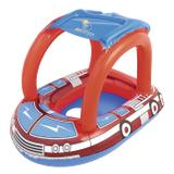 Bote Infantil Bombeiro com Assento e Cobertura para Bebês 81 x 58 cm - Art brink
