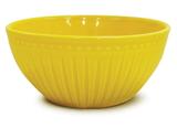 Bowl Alto Cerâmica 550 ml Relieve Amarelo Martiplast - MTP 697