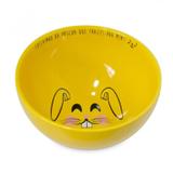Bowl Diverticon Pascoa 400ml Mondoceram 5cmx13cmx13cm Amarelo