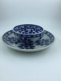 Bowl e prato raso feitos e pintado a mão - Porcelana monte sião