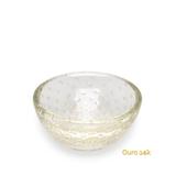 Bowl Tela Transparente com Ouro - Cristais cadoro