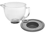 Bowl Vidro Oval 4,8L com Tampa KitchenAid - Craquelado