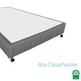 Box Castor Casal Poli Simples Cinza 120cm X 203cm X 27cm