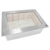 Braseiro Cooktop inox 430 Para Churrasqueira 60 X 50cm - Elg