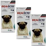 Bravecto Cães 4,5 a 10kg KIT 3 unid Antipulgas e Carrapatos MSD