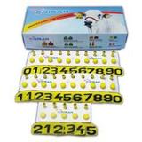 Brinco bovino e ovino numeração de 01 a 25 c/ 25 unidades - Crisan