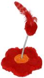 Brinquedo Arranhador com chocalho Flor Pelúcia para Gato 18x19cm - São pet
