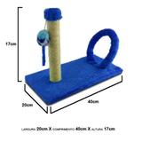 Brinquedo Arranhador para gatos Cat Arco Retangular Azul - Pet injet