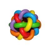 Brinquedo Bola Trançada Multicolorida Com Guizo Para Cães E Gatos - Pet lider brasil
