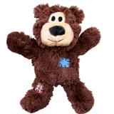 Brinquedo de Cachorro Morder Urso de Pelúcia Kong Wild Knots Bear NKR3 - Marrom