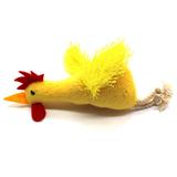 Brinquedo de Pelúcia Galinho com Catnip Para Gato PetFit Amarelo - Petfitstore