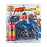 Brinquedo Fantasia Criança Bombeiro 6 Peças - Jcm