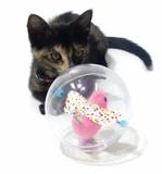 Brinquedo Gatos Bola Bolha C/ Pássaro Pelúcia Com Guiso* - Bom amigo pet