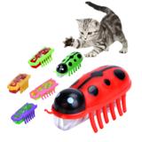 Brinquedo Inseto Eletrônico Para Gatos Pets Emborrachado Cor Rosa - Lrp