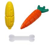 Brinquedo Morder Cães Nylon Cenoura, Milho, Osso Buddy Toys