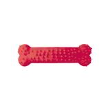 Brinquedo Osso Plaque Ataque Borracha com Cravo Furacão Pet Nº1 P - Vermelho