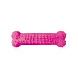 Brinquedo Osso Plaque Ataque Borracha com Cravo Furacão Pet Nº2 M - Rosa