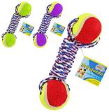 Brinquedo para cachorro com 2 bolas e corda - Western