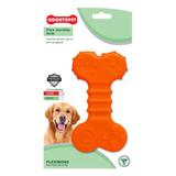 Brinquedo para Cachorro Flat Flexibone Odontopet Laranja