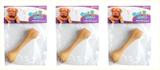 Brinquedo para cachorro modelo osso com som kit c/ 3 peças - Wellmix